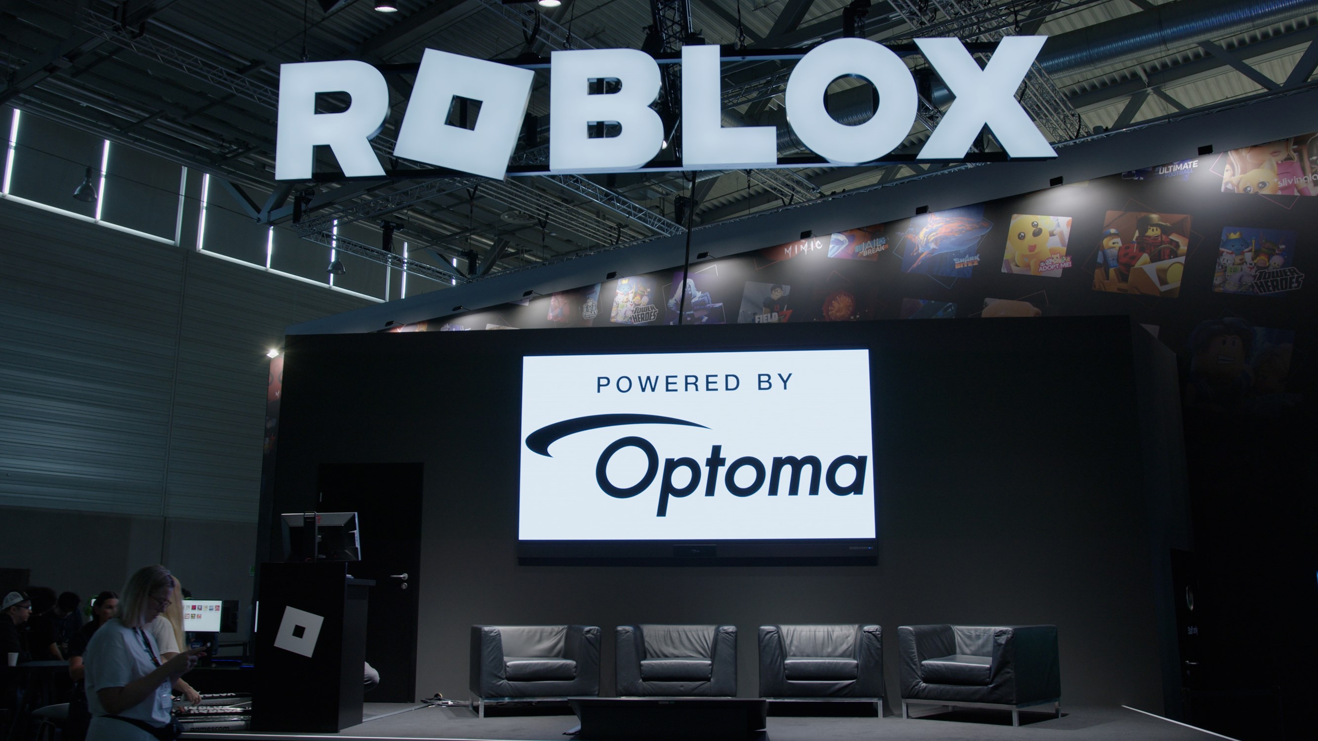 Next-Level Erlebnisse für Roblox-Fans: Optomas Displays auf der Gamescom 2025