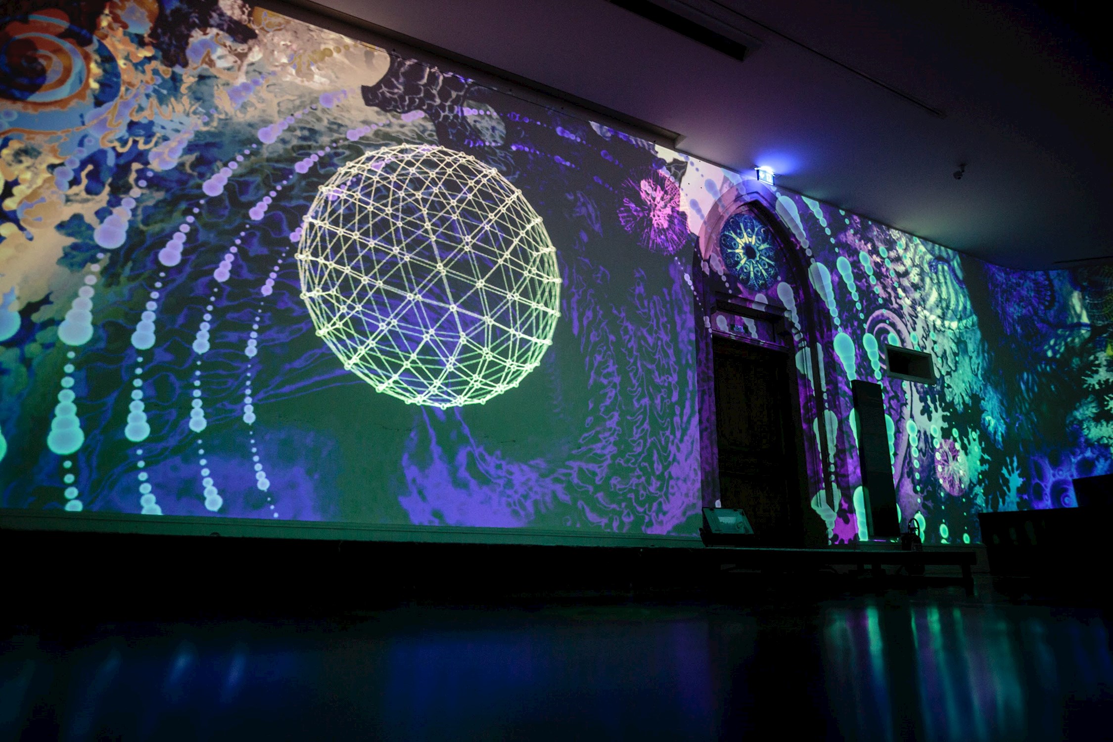 360°- Projektion im unteren Dominikanerchor von Guebwiller